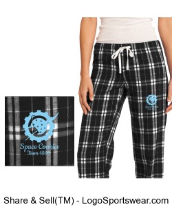 Pajama Pants with embroidered Space Cookies logo Design Zoom